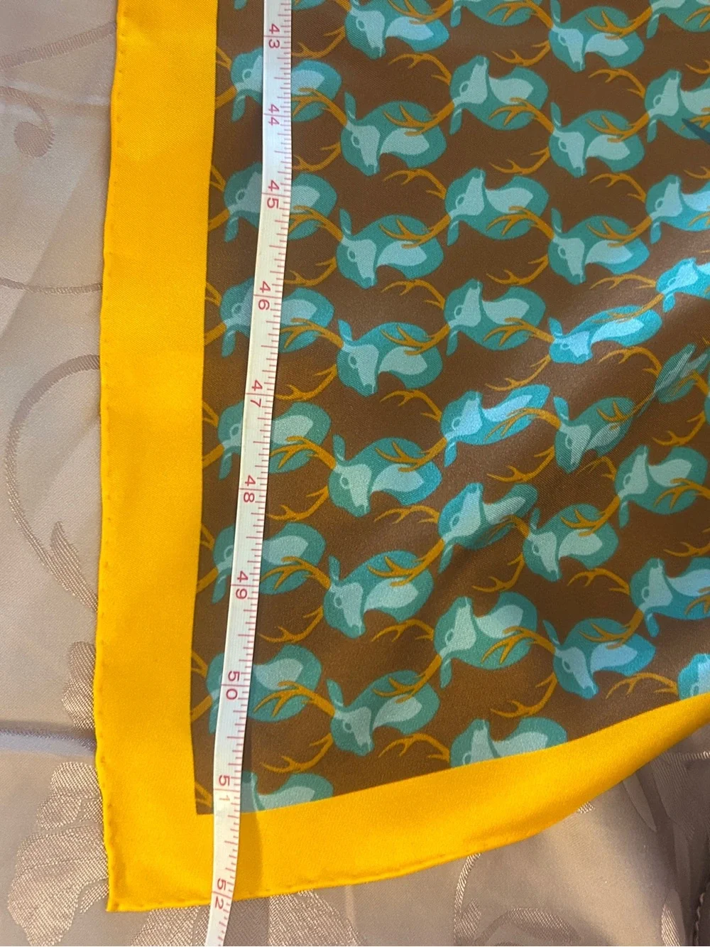 Beautiful big floral silk scarf